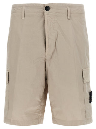 Gray Cotton Bermuda Shorts