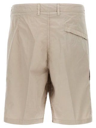 Gray Cotton Bermuda Shorts