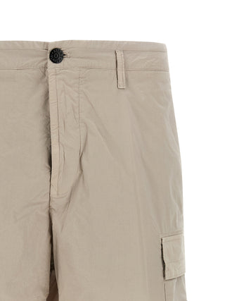 Gray Cotton Bermuda Shorts