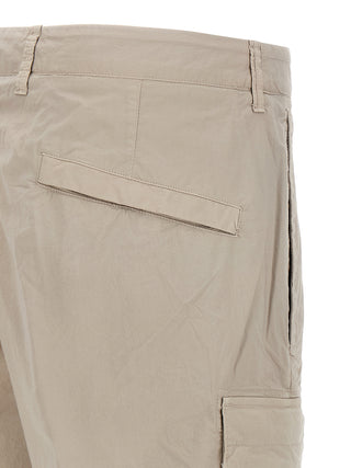 Gray Cotton Bermuda Shorts