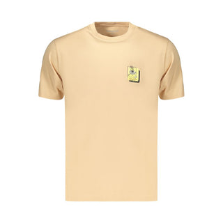 Beige Cotton Men's T Shirt