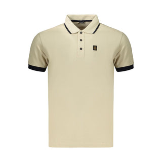 Beige Cotton Men's Polo