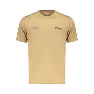 Brown Cotton Men's T-Shirt