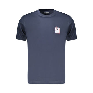 Blue Cotton Men's T-Shirt