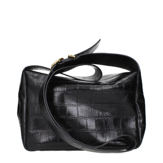Black Leather Crossbody Bag