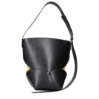 Black Leather Crossbody Bag