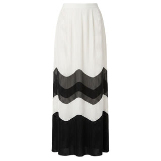 White Polyester Women Skirt