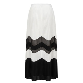 White Polyester Women Skirt