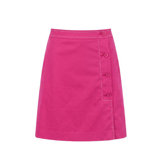 Pink Cotton Women Skirt