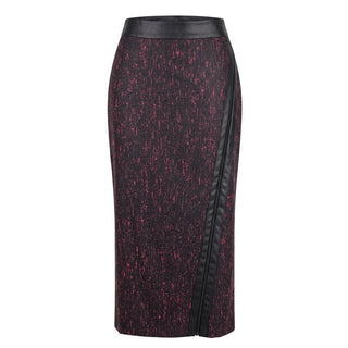Black Wool Women Skirt