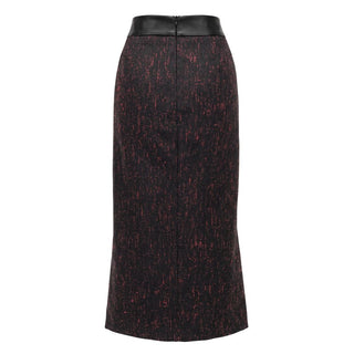 Black Wool Women Skirt