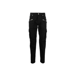 Black Cotton Cargo Pants