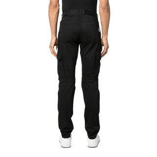 Black Cotton Cargo Pants