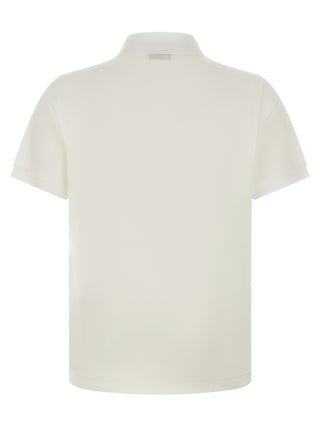 White Cotton Polo Shirt