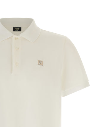 White Cotton Polo Shirt