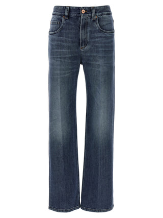 Blue Cotton Relaxed Fit Jeans