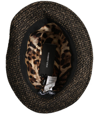 Gray Melange Blended Textured Tweed Capello Hat