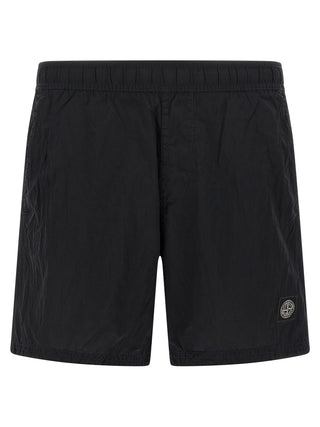 Blue Polyamide Swim Shorts