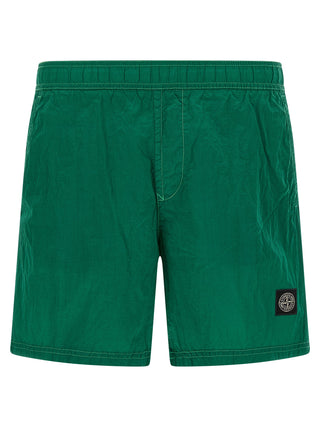 Bicolor Polyamide Swim Shorts
