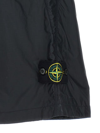 Blue Polyamide Bermuda Shorts