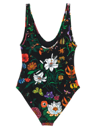 Black Polyamide One-Piece Swimsuit