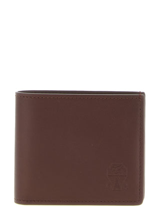 Brown Calfskin Leather Wallet