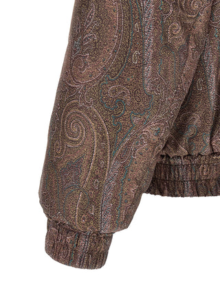 Brown Polyester Bomber