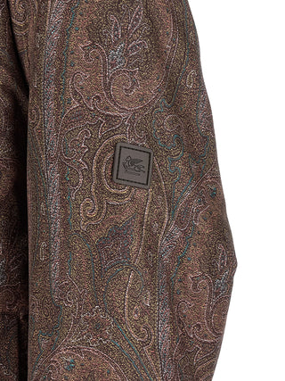 Brown Polyester Bomber