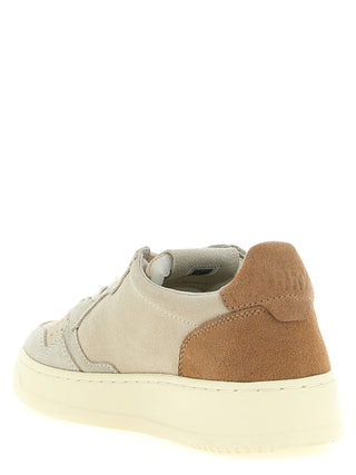 Multicolor Suede Leather Athletic Sneakers
