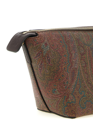 Brown Cotton Crossbody Bag
