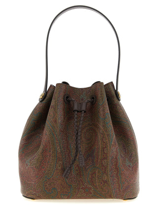 Brown Cotton Handbag