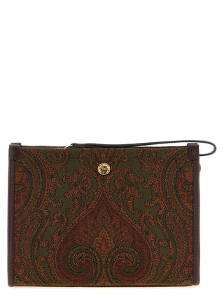 Multicolor Polyester Clutch Bag
