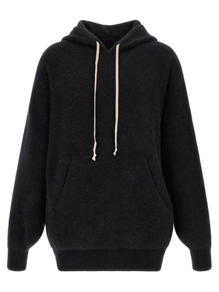 Black Marabou Sweatshirt