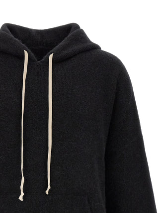 Black Marabou Sweatshirt
