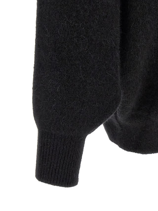 Black Marabou Sweatshirt