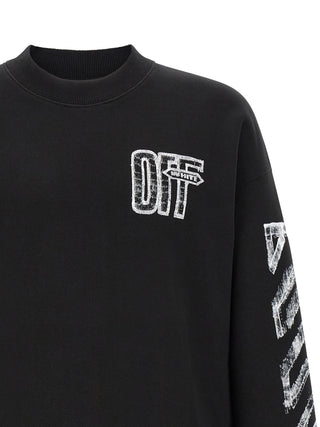 Black Cotton Sweatshirt