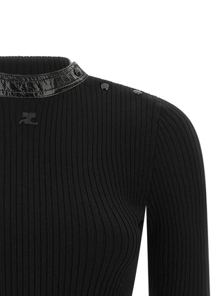 Black Viscose Cardigan
