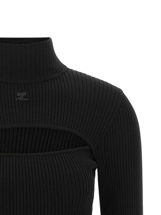 Black Viscose Cardigan