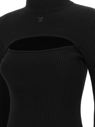Black Viscose Cardigan