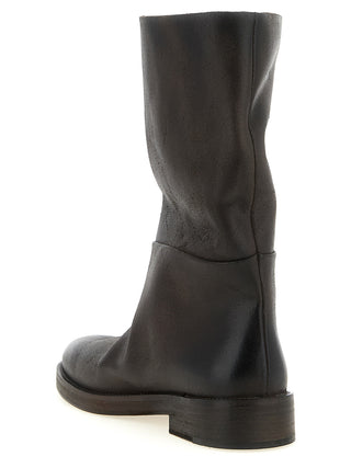 Brown Calfskin Over The Knee
