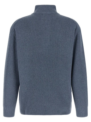 Blue Wool Cardigan