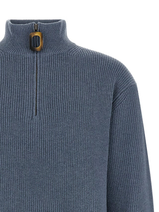 Blue Wool Cardigan