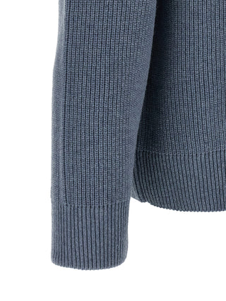 Blue Wool Cardigan