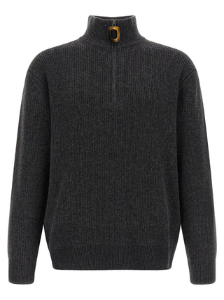 Gray Wool Cardigan