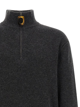 Gray Wool Cardigan