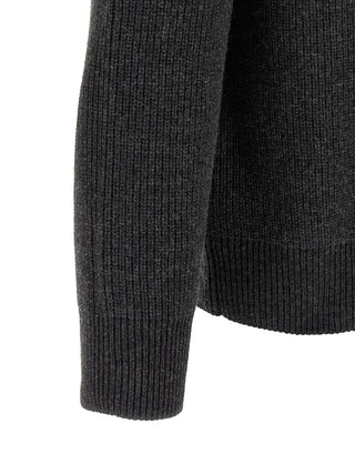 Gray Wool Cardigan