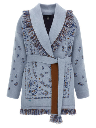 Blue Cashmere Cardigan