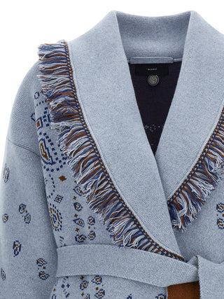 Blue Cashmere Cardigan