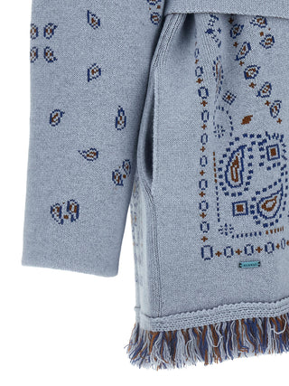 Blue Cashmere Cardigan