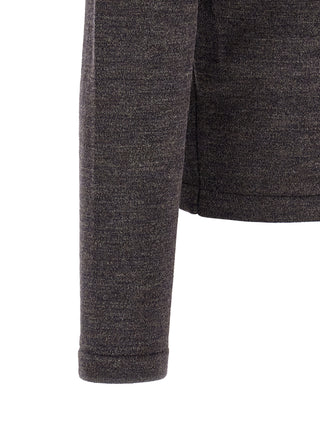 Brown Wool Polo Shirt